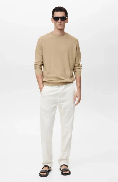 Mango Microstructure Crewneck Sweater
