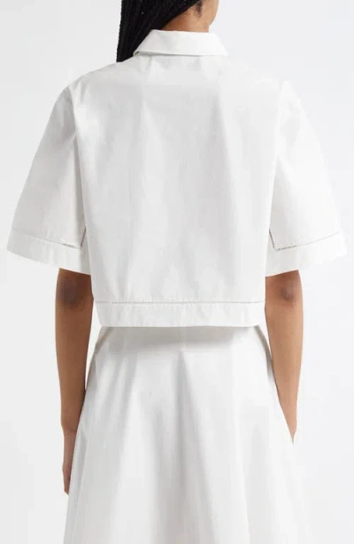Rohe Róhe Ladder Stitch Inset Cotton Button-up Shirt