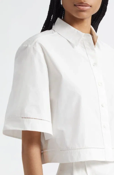 Rohe Róhe Ladder Stitch Inset Cotton Button-up Shirt
