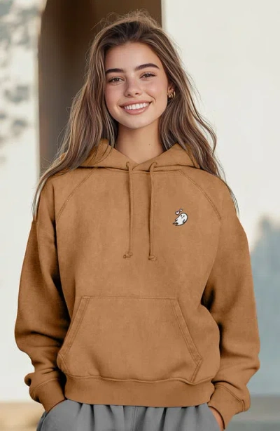 Dalix Womens Heartly Ghost Mineral Washed Hoodie