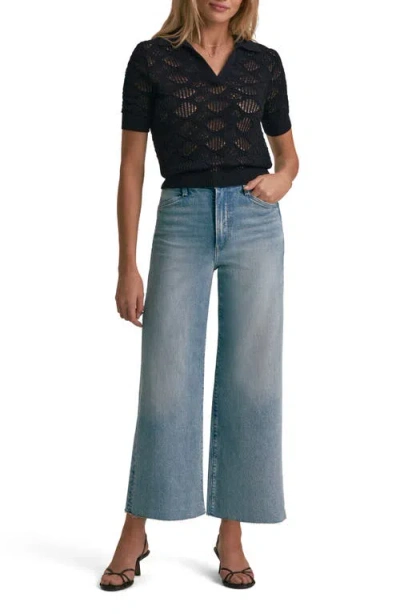 Favorite Daughter The Courtside Open Stitch Polo Sweater