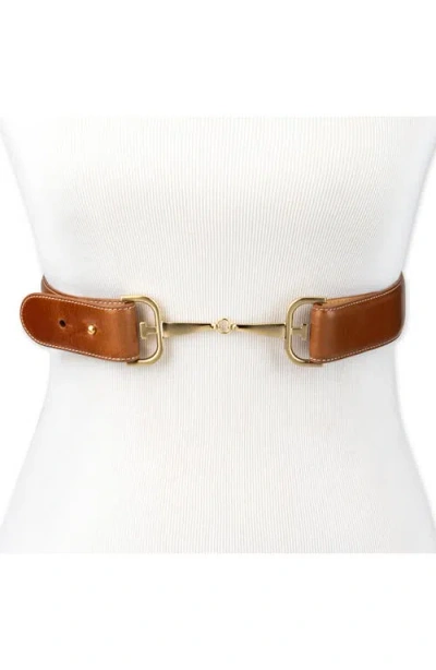 Sam Edelman Horsebit Buckle Leather Belt