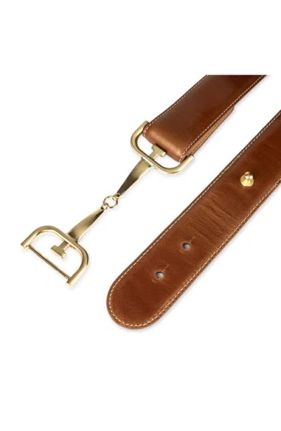 Sam Edelman Horsebit Buckle Leather Belt
