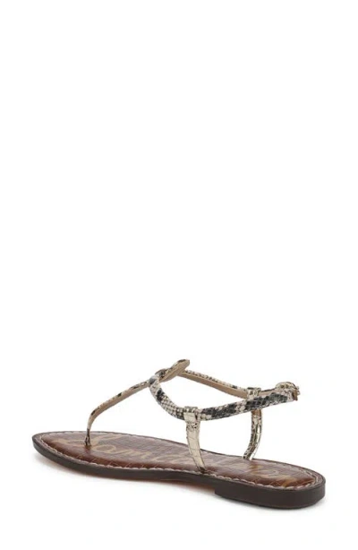 Sam Edelman Gigi Thong Sandal Roccia/jute Python