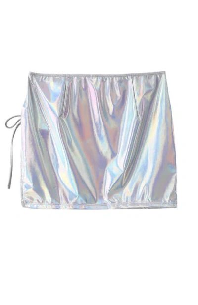Lechery ® Lustrous Side-tie Mini Skirt