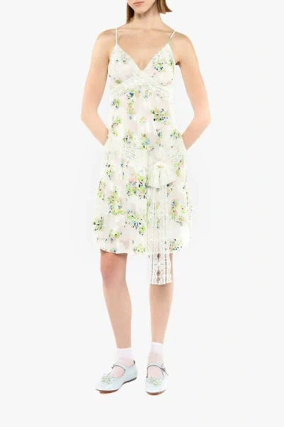 Anna Sui Rosies Posies Chiffon Slip Dress