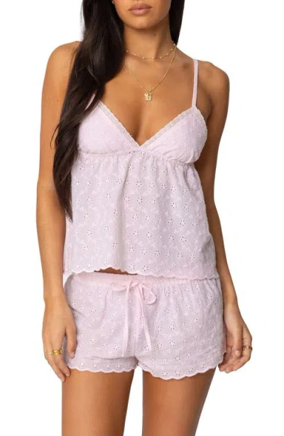 Edikted Talula Eyelet Babydoll Top
