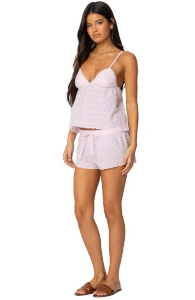 Edikted Talula Eyelet Babydoll Top
