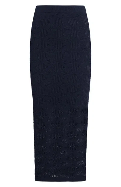 Favorite Daughter The Courtside Pattern Maxi Sweater Skirt