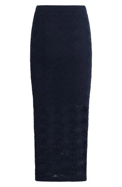 Favorite Daughter The Courtside Pattern Maxi Sweater Skirt