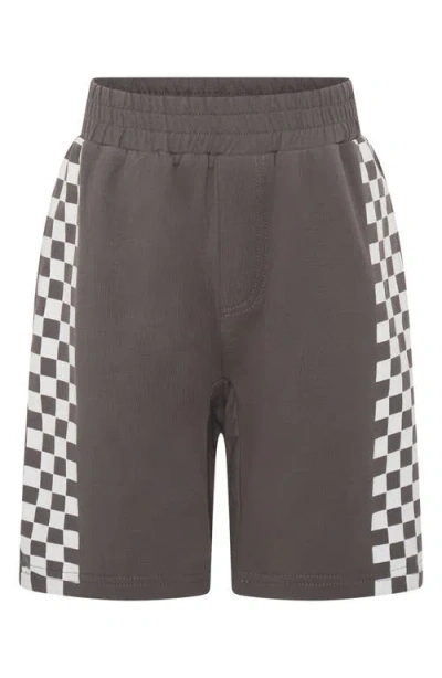 Tiny Tribe Kids' Check Accent Cotton Jersey Shorts