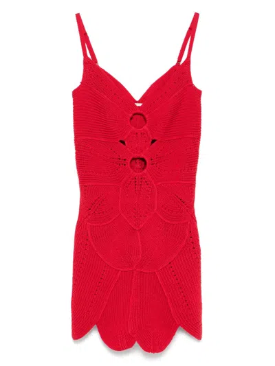 Cult Gaia Marlow Cutout Crocheted Cotton Mini Dress