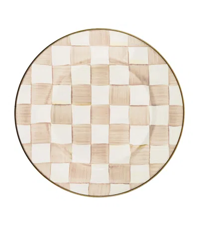 Mackenzie-childs Mocha Check Salad Plate
