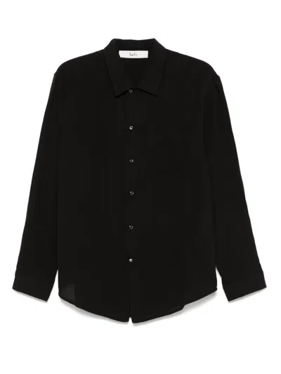 Séfr Wes Virgin Wool Button-up Shirt