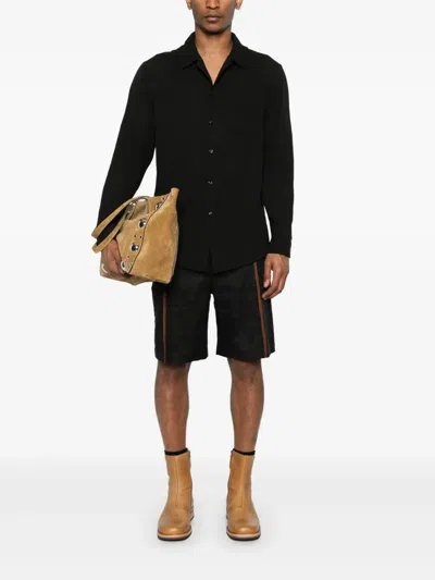 Séfr Wes Virgin Wool Button-up Shirt