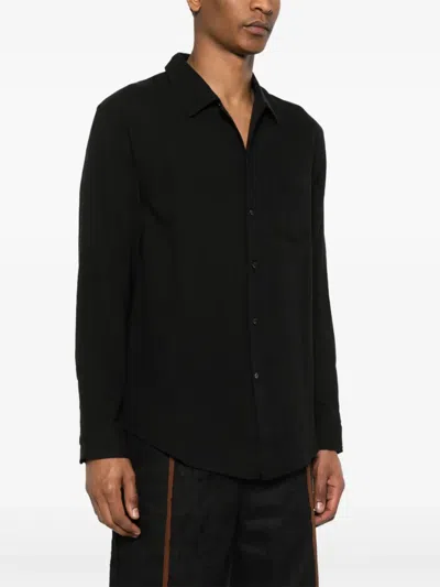 Séfr Wes Virgin Wool Button-up Shirt