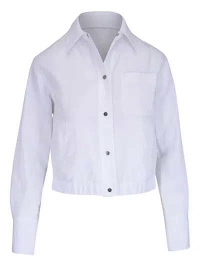 Vince Summer Shirt Jacket In White