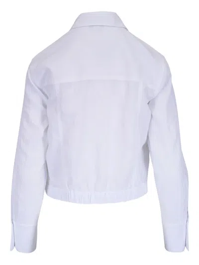 Vince Summer Shirt Jacket In White