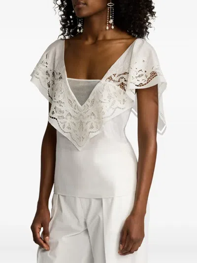 Ralph Lauren Lace-detail Top