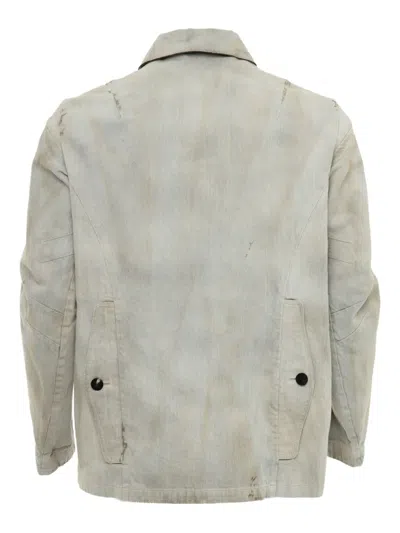 Devoa Bleached-effect Denim Jacket
