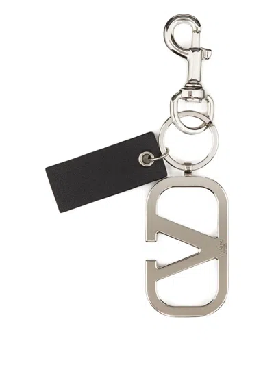 Valentino Vlogo Signature Metal Keychain