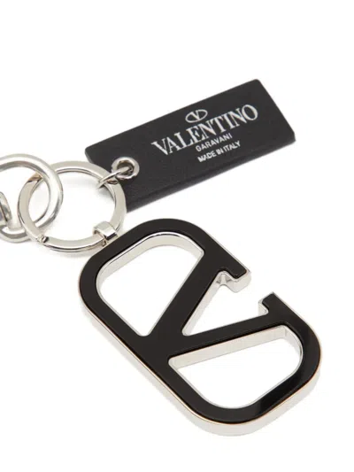 Valentino Vlogo Signature Metal Keychain