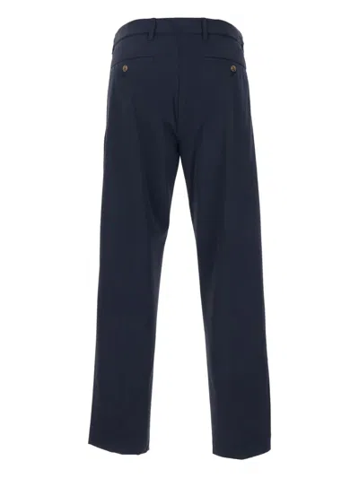 Myths Blue Pants With Logo On The Front And Details With Pence