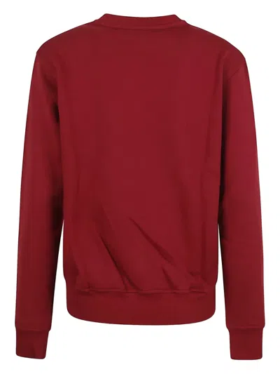 Fiorucci Burgundy Dreaming Of You Print Crewneck Sweatshirt