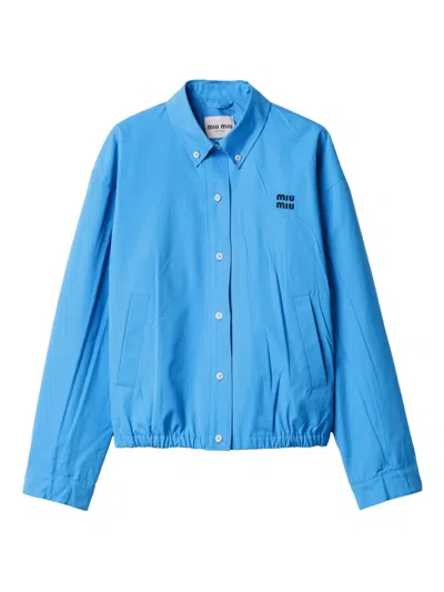 Miu Miu Poplin Blouson Jacket