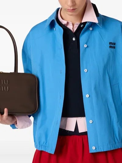Miu Miu Poplin Blouson Jacket