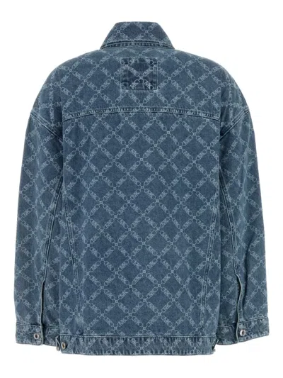 Michael Michael Kors Empire Diamond Jacquard Oversized Denim Jacket