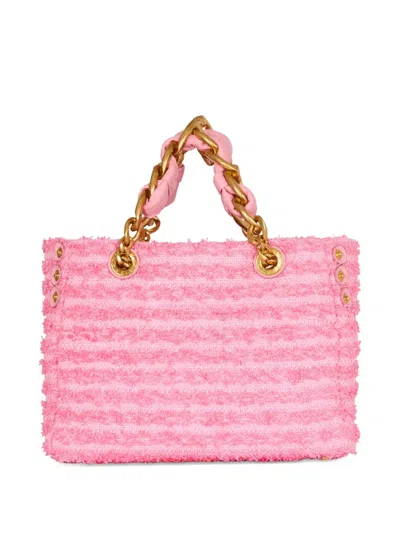 Balmain 1945 Soft Tweed Shoulder Bag