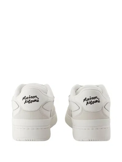 Maison Kitsuné White Chiru Sneakers
