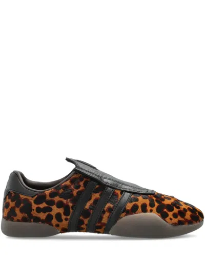 Adidas Originals Taekwondo Mei Leather-trimmed Leopard-print Pony Hair Sneakers