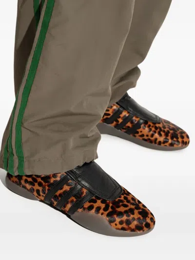 Adidas Originals Taekwondo Mei Leather-trimmed Leopard-print Pony Hair Sneakers