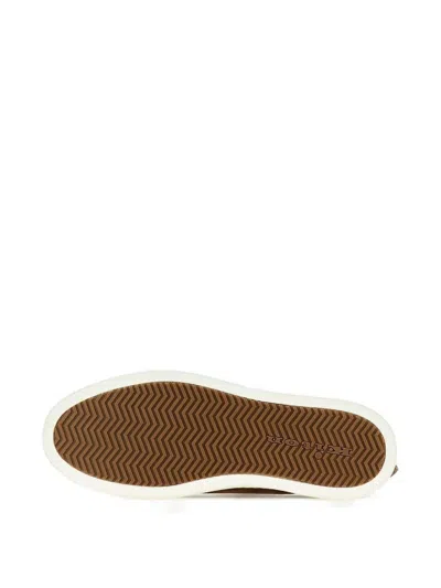 Kiton Slip-on Suede Leather Sneakers In Brown