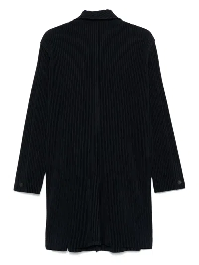 Issey Miyake Pleated Single-breasted Coat