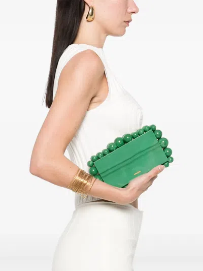 Cult Gaia Eos Beaded Acrylic Box Clutch