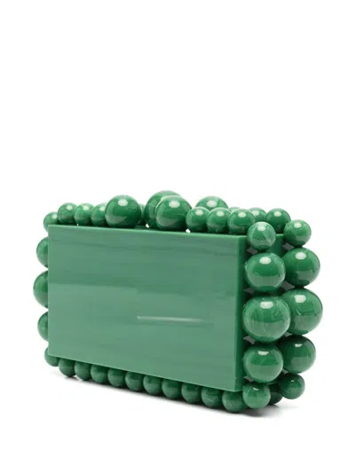 Cult Gaia Eos Beaded Acrylic Box Clutch