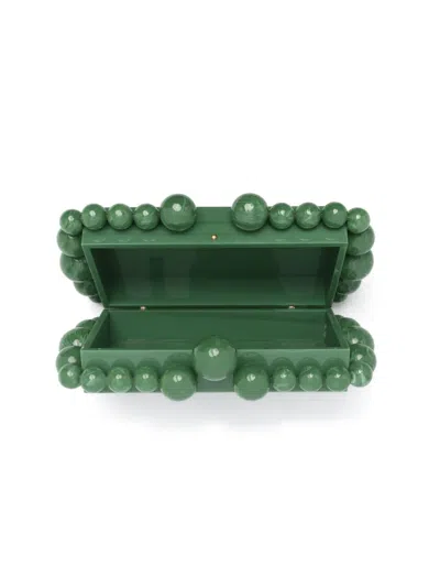 Cult Gaia Eos Beaded Acrylic Box Clutch