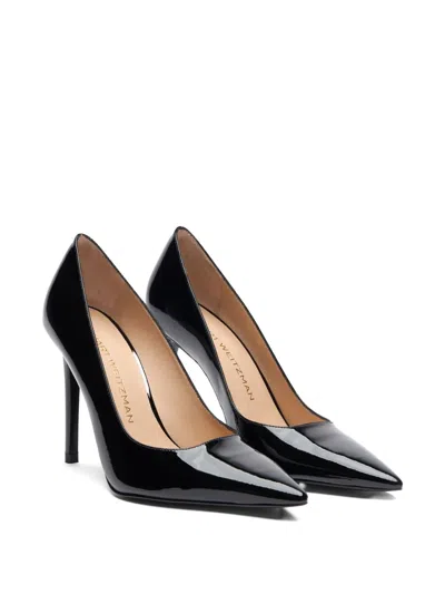 Stuart Weitzman Stuart Patent Leather Stiletto Pumps In Black