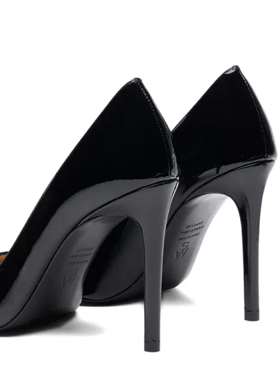 Stuart Weitzman Stuart Patent Leather Stiletto Pumps In Black