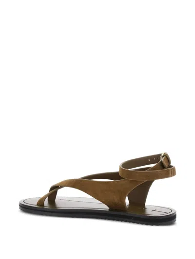 A.emery Millar Suede Ankle-strap Sandals In Brown