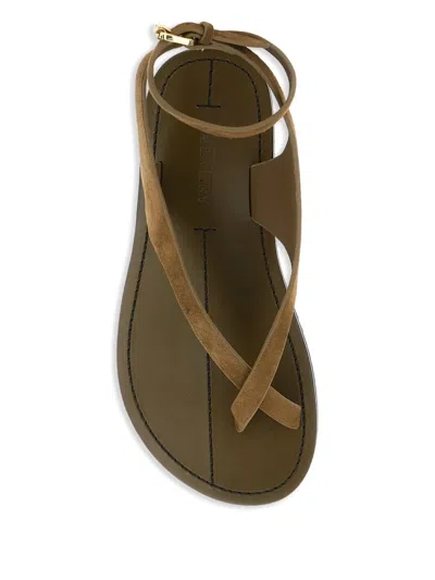 A.emery Millar Suede Ankle-strap Sandals In Brown