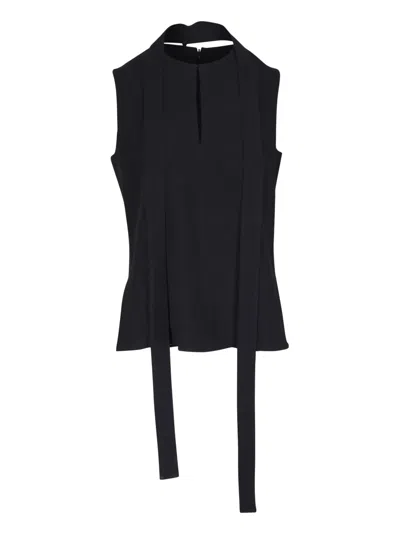 Akris Linen-blend Top