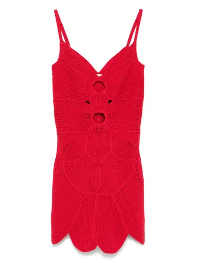 Cult Gaia Marlow Cutout Crocheted Cotton Mini Dress
