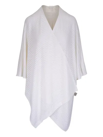 Kinross Cashmere Linen Poncho