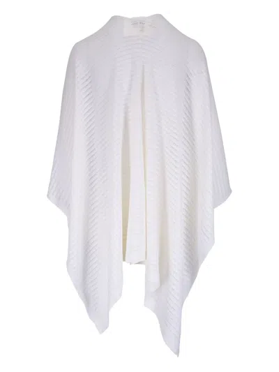 Kinross Cashmere Linen Poncho