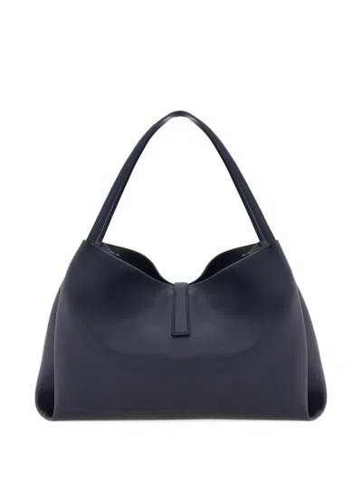 Ferragamo Large Olive Green Leather Tote Bag Women