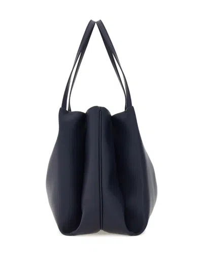 Ferragamo Large Olive Green Leather Tote Bag Women
